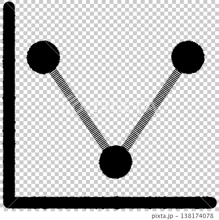 Simple line graph icons: Downward, Upward Simple line graph icons: Downward, Upward 138174078