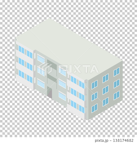 団地の建物イラスト 138174682