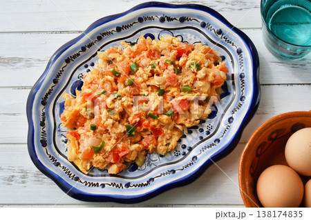 メキシコ料理のウェボス・ア・ラ・メヒカーナ Huevos a la mexicana メキシコ料理のウェボス・ア・ラ・メヒカーナ Huevos a la mexicana 138174835