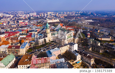 Aerial view on the city Lublin. Poland Aerial view on the city Lublin. Poland 138175389