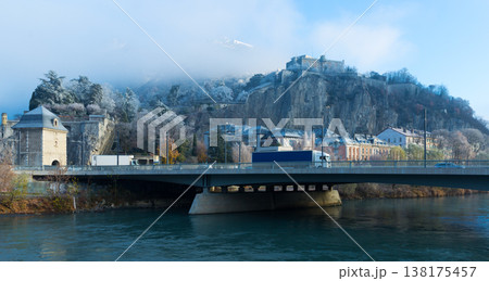 View on hills of Grenoble with Gates of France 138175457