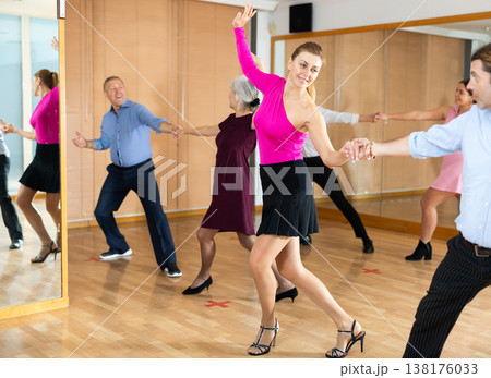 woman horeografer dances paso doble 138176033