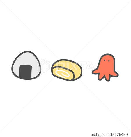お弁当セットイラスト 138176429