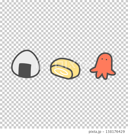 お弁当セットイラスト 138176429
