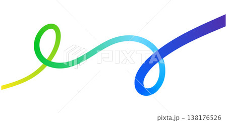 Abstract gradient curve line background swirling design element. 138176526
