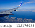 飛行機から見た東京湾と富士山 138176923