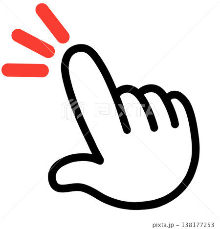 指さし　おすすめ　注目　アイコン 138177253