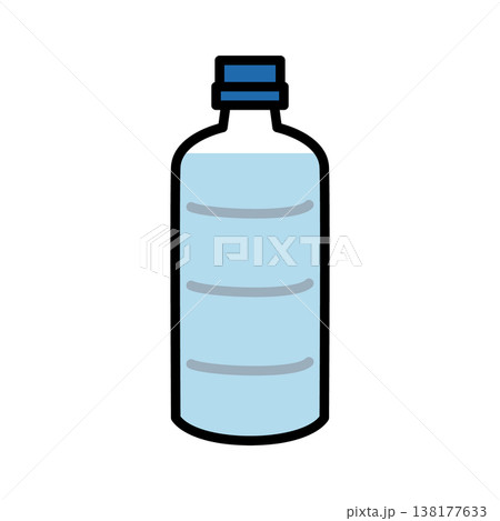 水が入ったペットボトルのイラスト 138177633