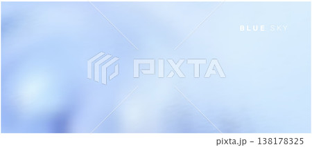 Blurred blue background. Sky with clouds soft gradient vector. Blurred blue background. Sky with clouds soft gradient vector. 138178325