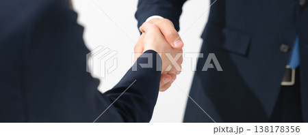 握手をするビジネスパーソン 握手をするビジネスパーソン 138178356