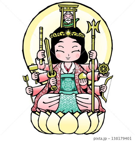 八臂弁財天（笑 138179401