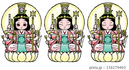 セット・八臂弁財天 138179403