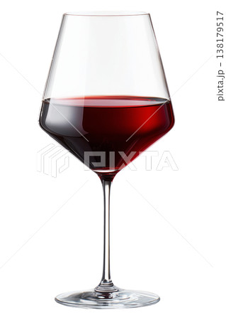 A single glass of red wine isolated on white background, symbolizing elegance, tasting, celebration and refined enjoyment A single glass of red wine isolated on white background, symbolizing elegance, tasting, celebration and refined enjoyment 138179517