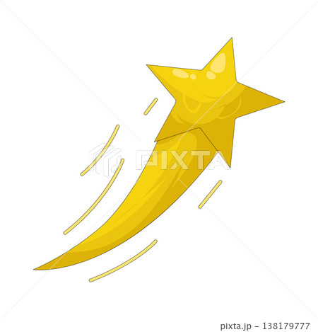 Illustration of shooting star 138179777