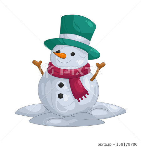 Illustration of snowman Illustration of snowman 138179780