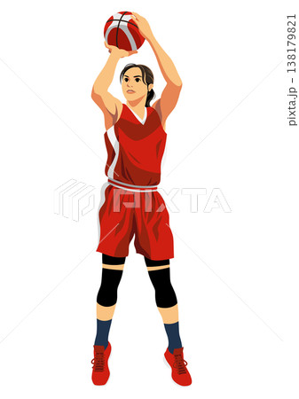 女子バスケットボール選手 138179821
