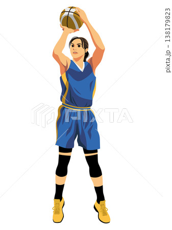 女子バスケットボール選手 138179823