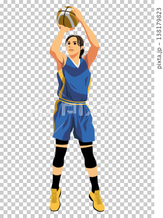 女子バスケットボール選手 138179823