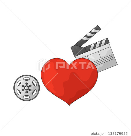 Illustration of Romance movie Illustration of Romance movie 138179935
