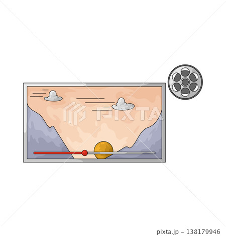 Illustration of Movie Scene Illustration of Movie Scene 138179946