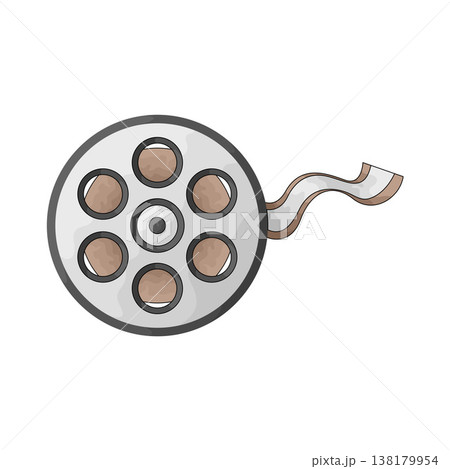 Illustration of Film Reel 138179954