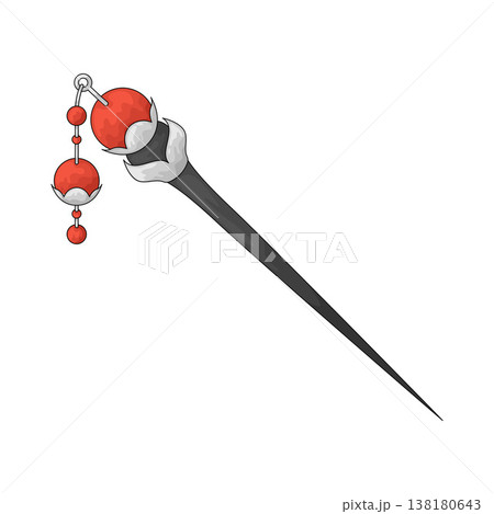Illustration of Hair Pin Illustration of Hair Pin 138180643