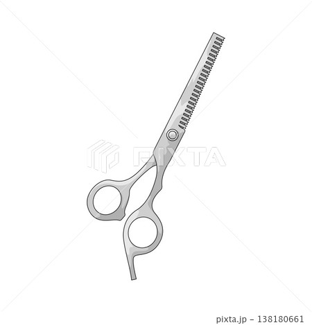 Illustration of Beard Scissors Illustration of Beard Scissors 138180661