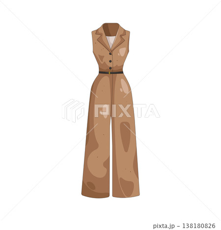 Illustration of jumpsuit  138180826
