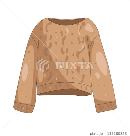 Illustration of knitted sweater Illustration of knitted sweater 138180828