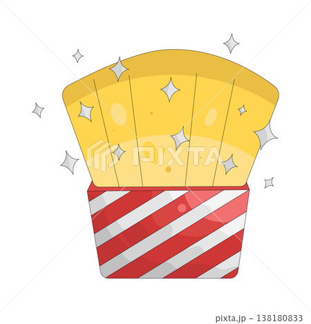 Illustration of surprise box Illustration of surprise box 138180833