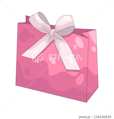 Illustration of gift bag Illustration of gift bag 138180838