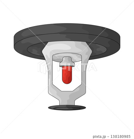 Illustration of fire sprinkler 138180985