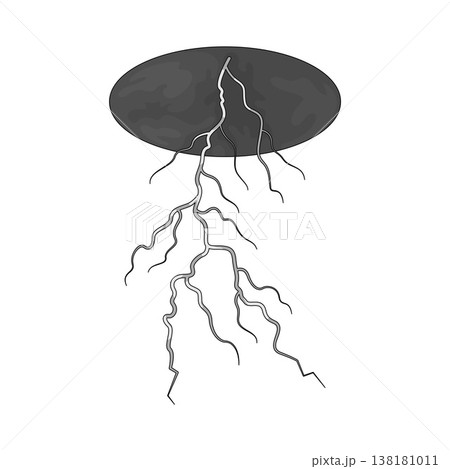 Illustration of lightning Illustration of lightning 138181011