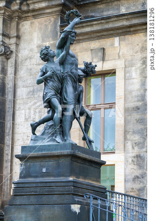 Morning Bronze Sculpture by Johannes Schilling in Dresden Morning Bronze Sculpture by Johannes Schilling in Dresden 138181296