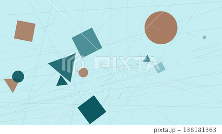 A minimalist vector composition in the style of abstractionism 138181363