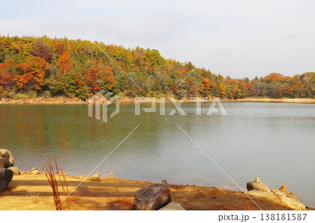 岡山県岡山市北区下足守　龍泉寺の龍王池 138181587