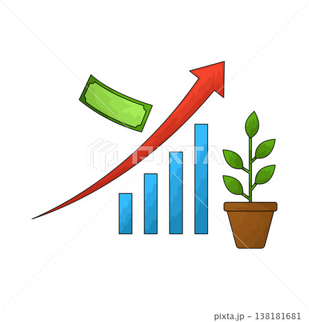 Illustration of Earnings Growth Illustration of Earnings Growth 138181681