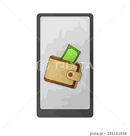 Illustration of Digital Wallet Illustration of Digital Wallet 138181686