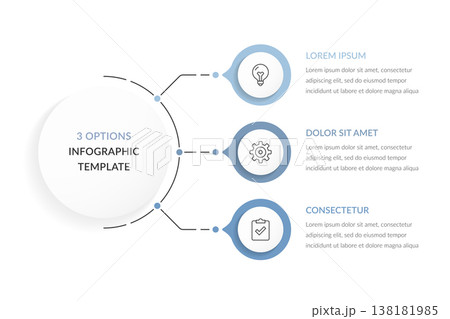 Three Options Infographic Template 138181985