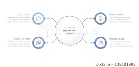 Four Options Infographic Template Four Options Infographic Template 138181993