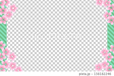 櫻花壁紙和相框。 138182246