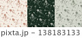 Set of clover seamless patterns. Vintage hand drawn botanical illustrations of wildflowers and shamrocks in different color palettes. Vector sketches for wallpaper, textile, and wrapping paper. 138183133