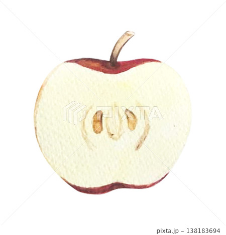 apple watercolor illustration apple watercolor illustration 138183694