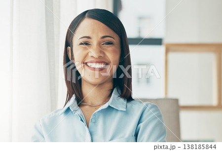 Portrait, smile and business woman in office, startup company and workplace for creative career. Face, happy professional entrepreneur and confident designer, female employee and worker in Brazil Portrait, smile and business woman in office, startup company and workplace for creative career. Face, happy professional entrepreneur and confident designer, female employee and worker in Brazil 138185844