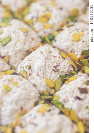 Sophisticated setup accentuating smooth textures and luxurious flavors for branding 138186159