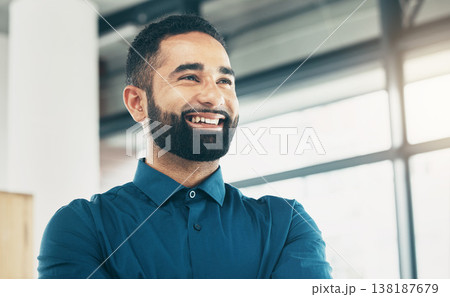 Business, thinking and man with ideas, planning and problem solving with brainstorming, future and decision. Happy person, employee and entrepreneur with solution, worker and choice with a mindset Business, thinking and man with ideas, planning and problem solving with brainstorming, future and decision. Happy person, employee and entrepreneur with solution, worker and choice with a mindset 138187679
