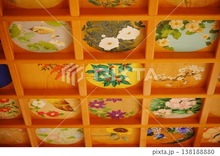 京都正寿院・ハートの窓がある客殿の天井天井画 京都正寿院・ハートの窓がある客殿の天井天井画 138188880