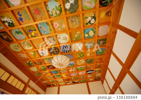 京都正寿院・ハートの窓がある客殿の天井天井画 京都正寿院・ハートの窓がある客殿の天井天井画 138188884