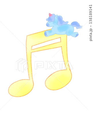 ユニコーンの付いた音符 ユニコーンの付いた音符 138189141