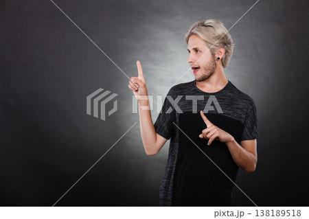 Young man thinking seek a solution Young man thinking seek a solution 138189518